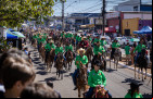 Aproximadamente 5 mil cavaleiros e amazonas participaram da 35ª Cavalgada, considerada a maior do mundo, levando identidade regional e emoção ao público.